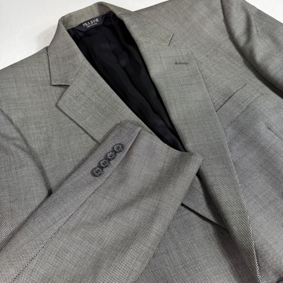 Jos‎ A Bank Blazer 42L Signature 100% Wool Glen Plaid Quiet Luxury Sport Coat
